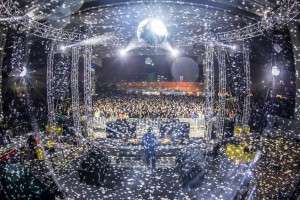 ChamSys consoles in use at Four Tet festival under K Bridge