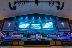 Paragon 360 installs Chauvet fixtures at Whitesburg Baptist Church