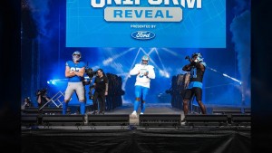 4Wall energizes Detroit Lions new uniform reveal with more than 100 Chauvet fixtures